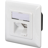 Digitus Prise de données CAT.6A, en saillie, blindée, 2x RJ-45 LSA, Boîte de jonction Blanc