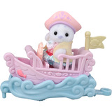 EPOCH Sylvanian Families - Set de jeu parc d'attractions Balade sur les vagues, Jouets de construction 