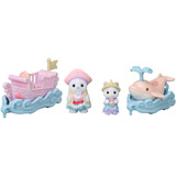 EPOCH Sylvanian Families - Set de jeu parc d'attractions Balade sur les vagues, Jouets de construction 