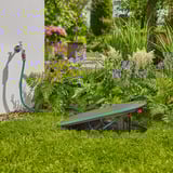 GARDENA Enrouleur de tuyau Undercover RollUp M, 20 mètres, Dévidoir Noir/Turquoise