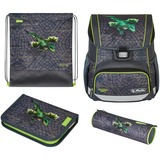 Herlitz Loop Plus Dragon Tale, Cartable Anthracite/néon vert