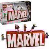 LEGO Marvel Super Heroes - Logo MARVEL et minifigures, Jouets de construction 76313
