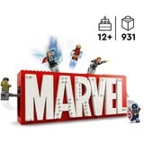 LEGO Marvel Super Heroes - Logo MARVEL et minifigures, Jouets de construction 76313
