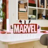 LEGO Marvel Super Heroes - Logo MARVEL et minifigures, Jouets de construction 76313