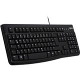 Logitech Keyboard K120 for Business clavier USB QWERTZ Allemand Noir Noir, Layout DE, Rubberdome, Avec fil, USB, QWERTZ, Noir