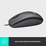 Logitech M100, Souris Noir, 1000 dpi