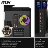 MSI MEG Vision X AI 2NVV7-009AT Intel Core Ultra 7 265K 32 Go DDR5-SDRAM 2 To SSD NVIDIA GeForce RTX 5080 Windows 11 Home Bureau PC Noir, PC gaming Noir/transparent, Intel Core Ultra 7, 265K, 32 Go, DDR5-SDRAM, 2 To, Windows 11 Home