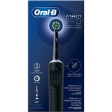 Procter & Gamble Vitality Pro Adulte Brosse à dents rotative Noir, Brosse a dents electrique Noir, Adulte, Brosse à dents rotative, Soin quotidien, Sensible, Noir, 2 min, Batterie