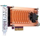 QNAP QM2-2S-220A carte et adaptateur d'interfaces Interne M.2 PCIe, M.2, PCIe 2.0, Or, M.2 22110/2280