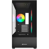 Sharkoon MK6 RGB Reconditionné boîtier mini tower Noir | 2x USB-A | 1x USB-C | RGB | Window