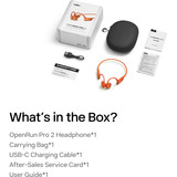 Shokz OpenRun Pro 2 casque technologie conduction osseuse Orange