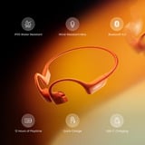 Shokz OpenRun Pro 2 casque technologie conduction osseuse Orange