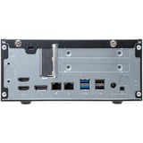 Shuttle XPС slim XPC slim Barebone XH610G2 - S1700, Intel H610, 1xDP, 2xHDMI, 2 PCIe Slots (1x 16X & 1x X1), 2x Intel LAN (1G + 2.5G), 8x USB, 1x 2.5", 3x M.2, 24/7 Noir, Intel H610, 1xDP, 2xHDMI, 2 PCIe Slots (1x 16X & 1x X1), 2x Intel LAN (1G + 2.5G), 8x USB, 1x 2.5", 3x M.2, 24/7, Bureau, PC type barebone, Intel H610, LGA 1700, DDR5-SDRAM, PCI Express, Série ATA III
