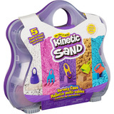 Spin Master Kinetic Sand - Valise de jeu de couleurs, Jeu de sable 