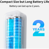 SwitchBot Thermomètre extérieur IP65 intérieur/extérieur blanc, Détecteur Blanc