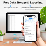 SwitchBot Thermomètre extérieur IP65 intérieur/extérieur blanc, Détecteur Blanc