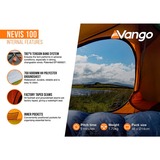 Vango TEUNEVIS0000003, Nevis 100, Tente Vert/Orange