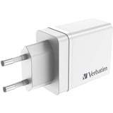 Verbatim 49700 Universel Blanc Secteur Charge rapide Intérieure, Chargeur Blanc, Intérieure, Secteur, Blanc