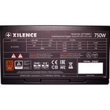 Xilence Performance A+ III, 750 Watt alimentation  Noir/Rouge, 750 W, 200 - 240 V, 50/60 Hz, 6.3 A, Actif, 20 A