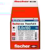 fischer Vis à bois PowerFull II 8,0x160 ZK TX VG 