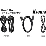 iiyama ProLite T2452MSC-B2 24" Moniteur tactile  Noir (Mat)