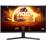 AOC G4 CQ32G4VE écran plat de PC 80 cm (31.5") 2560 x 1440 pixels Quad HD LCD Noir, Gris Moniteur gaming incurvé Noir (Mat), 1x DisplayPort, 2x HDMI, 180 Hz, 80 cm (31.5"), 2560 x 1440 pixels, Quad HD, LCD, 1 ms, Noir, Gris