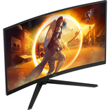 AOC  31.5" Moniteur gaming incurvé  Noir (Mat)