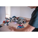 Bosch GCM 18V-216 D PROFESSIONAL 5000 tr/min, Coupe-et scie à onglet Bleu, Double biseau, Sans brosse, 5000 tr/min, 48°, 48°, 47°