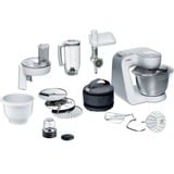 Bosch MUM58257 robot de cuisine 1000 W 3,9 L Acier inoxydable, Blanc Blanc/Argent, 3,9 L, Acier inoxydable, Blanc, 1,25 L, Mélange, 2,7 kg, Acier inoxydable