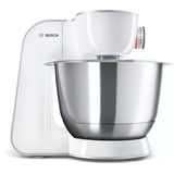 Bosch MUM58257 robot de cuisine 1000 W 3,9 L Acier inoxydable, Blanc Blanc/Argent, 3,9 L, Acier inoxydable, Blanc, 1,25 L, Mélange, 2,7 kg, Acier inoxydable