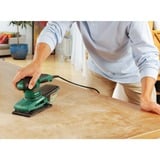 Bosch PSS 200 A 24000 tr/min 200 W, Ponceuse vibrante Vert/Noir, 24000 tr/min, 2 mm, 1 mm, Secteur, 200 W, 125 W