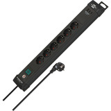 Brennenstuhl Multiprise Premium-Line 6 prises avec 2x USB-C PD, 1x USB-A Noir