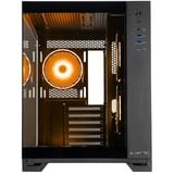 Chieftec Visio GM-30B-TG-OP schwarz Tempered Glass x 2 Cube Noir boîtier midi tower Noir | 2x USB-A | 1x USB-C | RGB | Verre Trempé