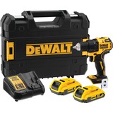 DEWALT DCD708D2T-QW visseuse électrique et visseuse à percussion 1650 tr/min Noir, Jaune, Perceuse/visseuse Jaune/Noir, Tournevis électrique, Poignée de pistolet, Noir, Jaune, 1650 tr/min, 450 tr/min, 26 N·m