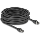 DeLOCK Câble réseau RJ-45 S/FTP Cat.8.1 Noir, 10 mètres