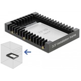 DeLOCK Cadre d'installation 3.5″ pour disque SATA 2.5, Cadre de montage Noir