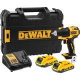 DeWALT DCD708D2T-QW visseuse électrique et visseuse à percussion 1650 tr/min Noir, Jaune, Perceuse/visseuse Jaune/Noir, Tournevis électrique, Poignée de pistolet, Noir, Jaune, 1650 tr/min, 450 tr/min, 26 N·m