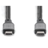 Digitus Câble USB4 Gen 3x2, connecteur USB-C > connecteur USB-C, 40 Gbit/s Noir/gris
