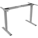 Digitus Châssis de table réglable en hauteur électrique, double moteur, 3 niveaux, Piètement Gris