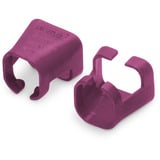 Digitus Clips de couleur pour câbles de raccordement - Magenta, Finition Magenta