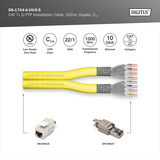 Digitus DK-1744-A-VH-D-5, Câble Jaune