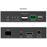 Digitus Récepteur KVM IP fibre HDMI, Switch KVM Noir