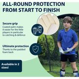 HUDORA Gants de gardien pour enfants, vert, taille S Vert/Blanc