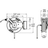 Hazet 9040OS-10, Tuyau pneumatique flexible Bleu