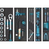 Hazet Boîte à outils en métal 190/79, avec inserts, Set d'outils Bleu/Noir