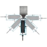 Hazet Enrouleur de tuyau ouvert 9040OS-10, 20 mètres, Tuyau pneumatique flexible Bleu