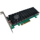 HighPoint SSD6202A contrôleur RAID PCI Express x8 3.0 8 Gbit/s, Carte d'interface PCI Express 3.0, PCI Express x8, 0, 1, 8 Gbit/s, 2 canaux, 920,585 h