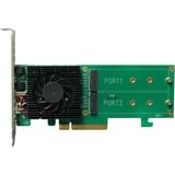 HighPoint SSD6202A contrôleur RAID PCI Express x8 3.0 8 Gbit/s, Carte d'interface PCI Express 3.0, PCI Express x8, 0, 1, 8 Gbit/s, 2 canaux, 920,585 h
