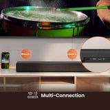 Hisense HS1000 Noir 2.0 canaux 120 W, Barre de son Noir, 2.0 canaux, 120 W, DTS Virtual:X, Audio Dolby, Dolby Digital Plus, Noir, Avec fil, 100-240 V