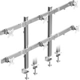ICY BOX Damond Stand 666, Support de moniteur Argent